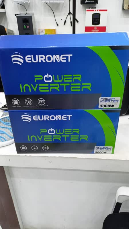 اینورتر شبه سینوسی EURONET اتوماتیک 12/24 ولت به 220 ولت 5000وات با نمایشگر رنگی