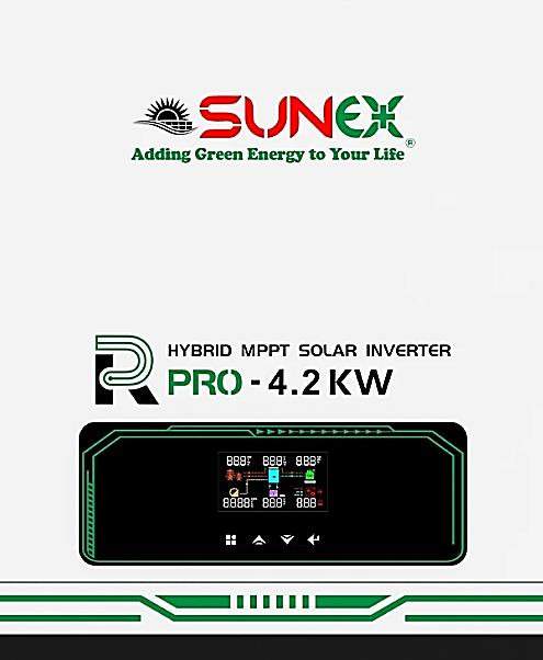 اینورتر شارژر ، سانورتر هیبریدی 4200 وات 24 ولت 120 آمپر مدل SUX-PRO برند سانکس SUNEX