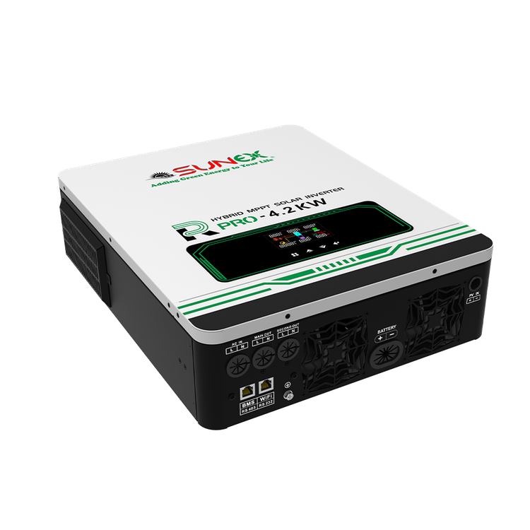 اینورتر شارژر ، سانورتر هیبریدی 4200 وات 24 ولت 120 آمپر مدل SUX-PRO برند سانکس SUNEX