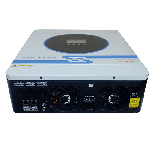 سانورتر هیبریدی (اینورتر شارژر) 4200 وات 24 ولت سینوسی 120 آمپر برند Supertech مدل ST-4200W-24