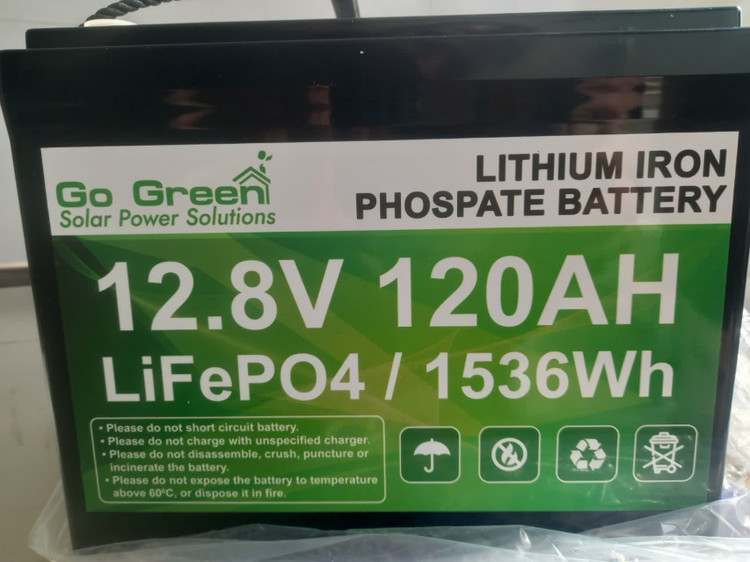 باتری لیتیومی 12.8 ولت 120 آمپر ساعت Go Green مدل GGESS / 12.8V-120AH