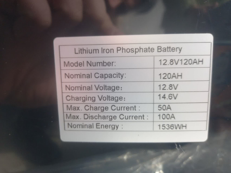 باتری لیتیومی 12.8 ولت 120 آمپر ساعت Go Green مدل GGESS / 12.8V-120AH