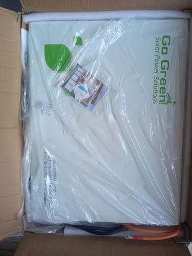باتری لیتیومی5.12 کیلووات 200 آمپر ساعت 25.6 ولت برند Go Green اصل دبی