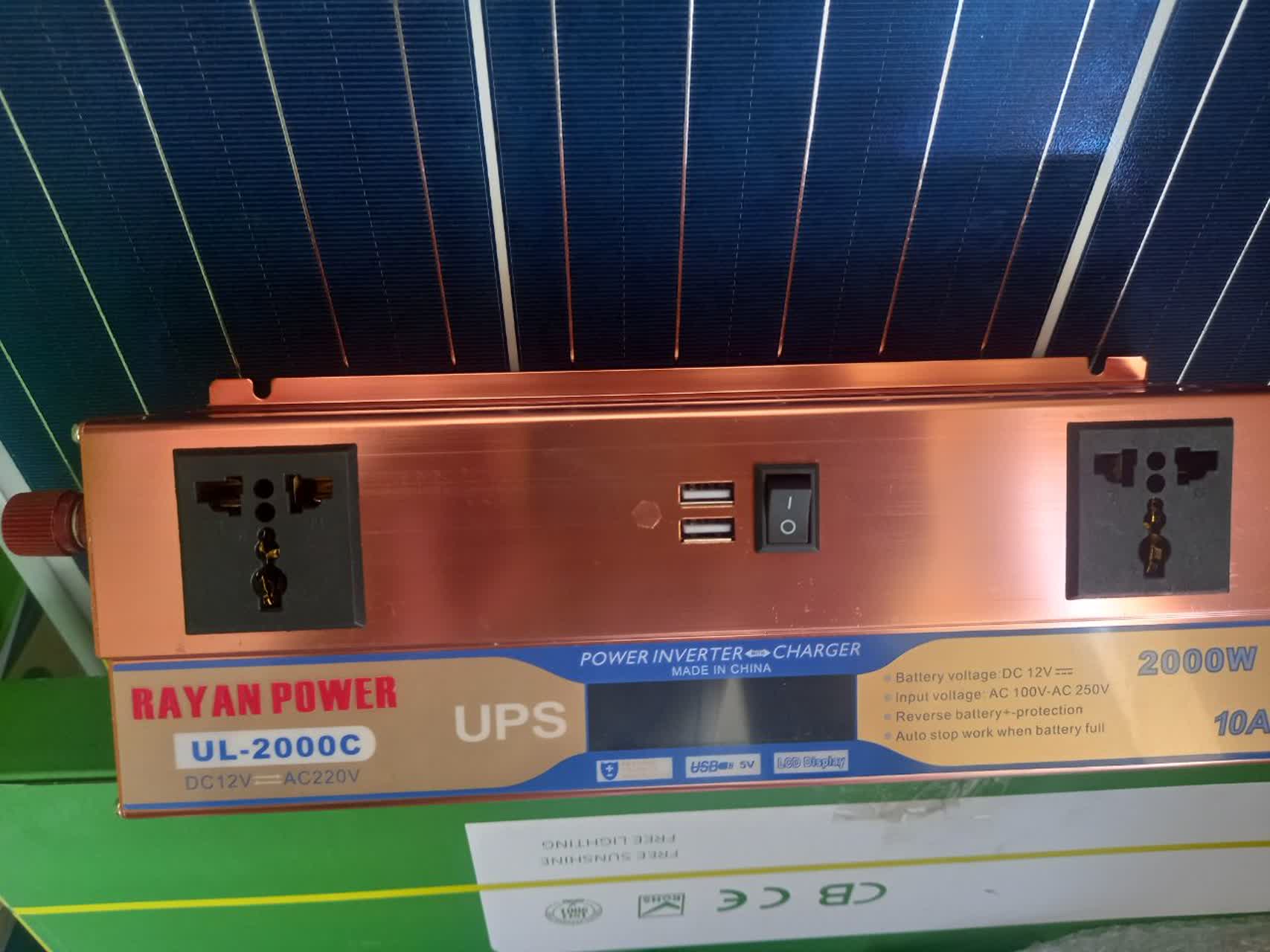 اینورتر شارژر شبه سینوسی(ups)  2000 وات پرقدرت با شارژر ۱۰ آمپر